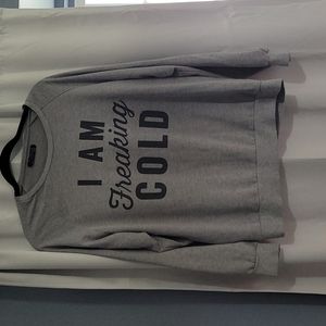 Light graphic crew neck sweater